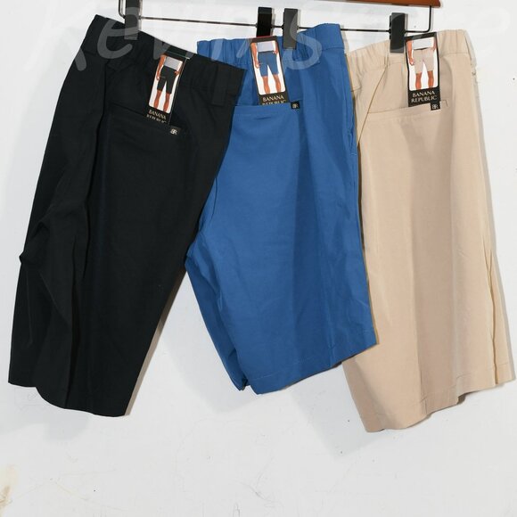3 pairs shorts .Banana Republic Men’s Flat Front Shorts